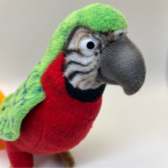 Hansa Red and Green Macaw plush - Picture 2 of 8